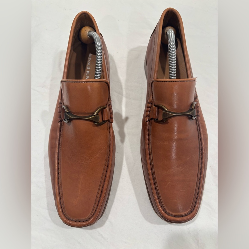Donald J Pliner Dannie Leather Loafer Men's, Sz 11M. Brown